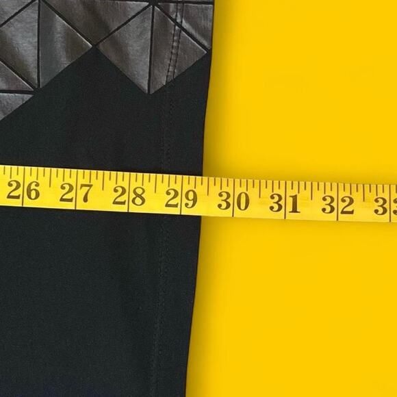 Calvin Klein Slim Fit Faux Leather Graphic Tee (Size L) - Picture 5 of 6